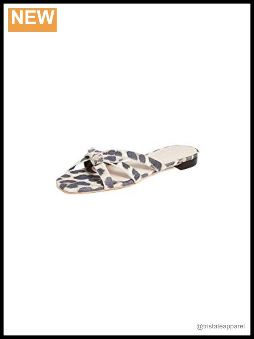 Leather Flat Slingback Sandal Open Toe Adjustable